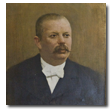 Giovanni Pezzi in un ritratto del celebre pittore Bartolomeo Bezzi (1851-1923)